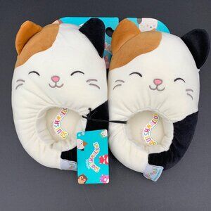 Squishmallows Slippers Plush Cam the Cat Kids Size S (13-1) Jazwares